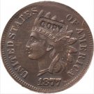 us coin 1877 Indian head cents coin copy 100% coper manufacturing
