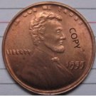 US Coin 1955 Lincoln Penny Coins Copy 95% coper manufacturing