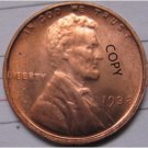 US Coin 1938 Lincoln Penny Coins Copy 95% coper manufacturing