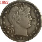 US Coin 1892 QUARTER DOLLARS BARBER COINS COPY
