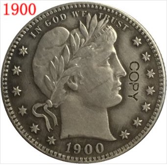 US Coin 1900 QUARTER DOLLARS BARBER COINS COPY