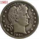 US Coin 1901 QUARTER DOLLARS BARBER COINS COPY