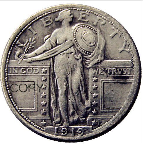 US Coin 1919-S Standing Liberty Quarter COIN COPY