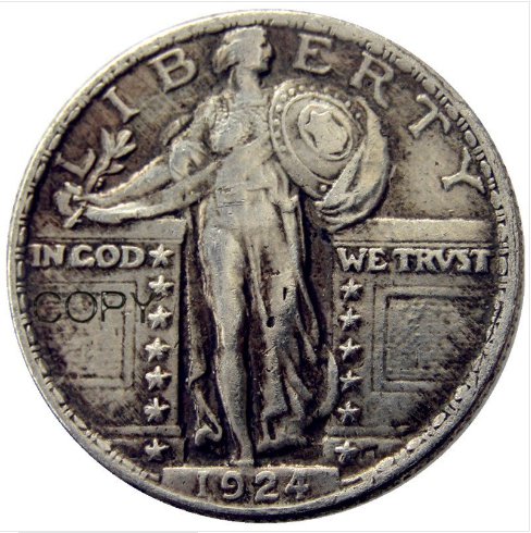 US Coin 1924-D Standing Liberty Quarter COIN COPY