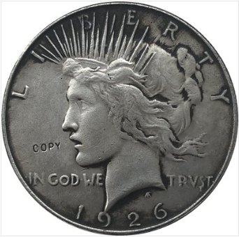 US Coin 1926 Peace Dollar COIN COPY
