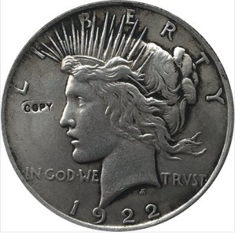 US Coin 1922-S Peace Dollar COIN COPY