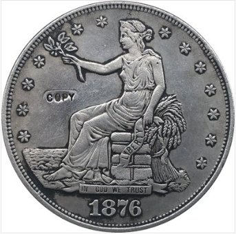 US Coin 1876 Trade Dollar COIN COPY