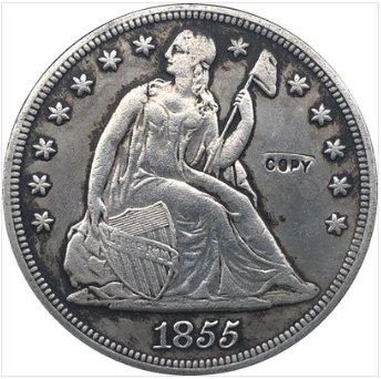 US Coin 1855 Seated Liberty Dollar COINS COPY