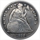 US Coin 1855 Seated Liberty Dollar COINS COPY