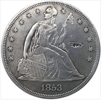 US Coin 1853 Seated Liberty Dollar COINS COPY