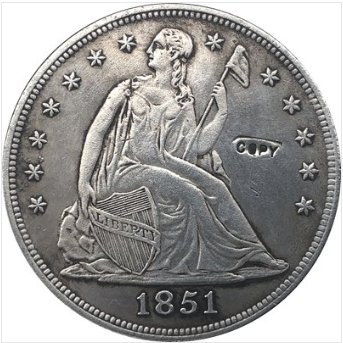 US Coin 1851 Seated Liberty Dollar COINS COPY
