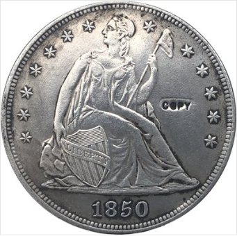 US Coin 1850 Seated Liberty Dollar COINS COPY