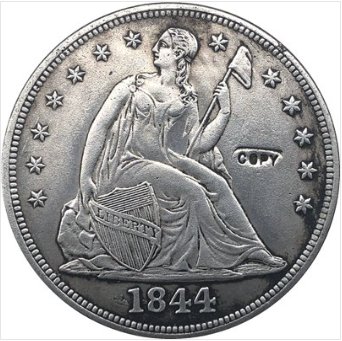 US Coin 1844 Seated Liberty Dollar COINS COPY