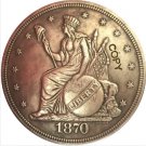 US Coin 1870 United States $1 Dollar coins COPY Type 2