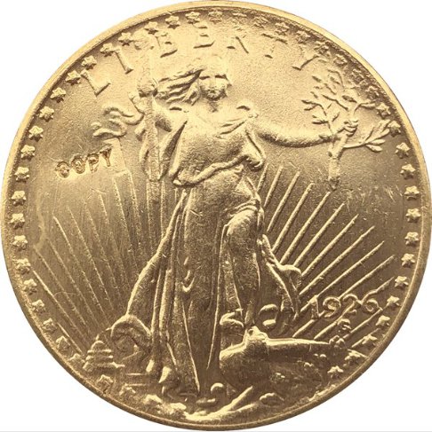 US Coin 1926 $20 St. Gaudens Coin Copy