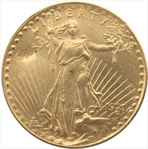 US Coin 1921 $20 St. Gaudens Coin Copy