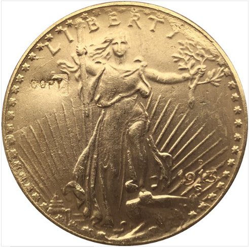 US Coin 1913 $20 St. Gaudens Coin Copy