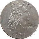 US Coin 1793 CHAIN CENT COIN COPY 100% coper manufacturing silver-plated