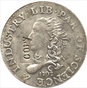 US Coin 1792 Half Disme Coins Copy 100% coper manufacturing silver-plated