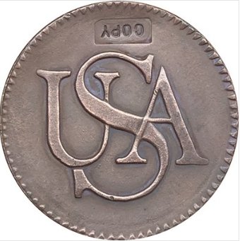 US Coin 1785 US Bar Coppers Coins Copy 100% coper manufacturing