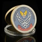 USA Air Force Retired Above All Integrity Service Excellence Bronze Coloried Challenge