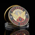 1882 Est USA Atlanta Fire Rescue Patron Saint Of Firefighters Coin Medal Collectible