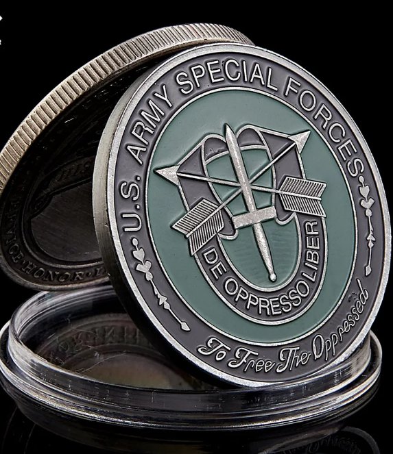 US. Army Special Forces De Oppressoliber Green Berets Challenge Metal Coin Collectible Gift
