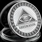 Free and Accepted Masons Silver Plated 1OZ Masonic Symbols Bullion&Coin Collections