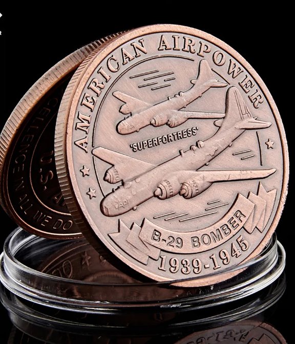 US Military Challange Coin 1.57"*0.12" Nice Air Force Bronze Copy Coin America Collecting