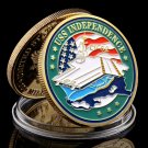 USA USS Independence CV 62 Military Department of The Navy Great Seal Gold Challenge