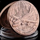 Uinted States Military C-17 Coin 40*3mm Air Force Brass Plated Coin Antique Art Craft