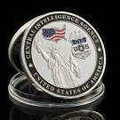 USA CIA We Are The Nation's First Line of Defense Silent Warriors Silver Plated Coin