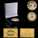 2023 USA Challenge Coin 101st Ariborne Division Great Seal Soldier Gold Plated Token Coin