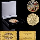 USA Challenge Freedom Eagle Military Coin Plated Gold USAF Navy USMC Army Coast Guard