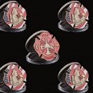 5PCS USA Challenge Firefighters Collectible Coin Fire Rescue Operation Fireman Coin Hook
