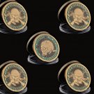 5PCS American Revolutionary War Since 1775 Heads We Win Tails You Lose Skull Souvenir