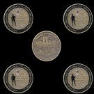 5PCS USA September 11 attacks Honoring Remembering Souvenir Token Challenge Coin USA