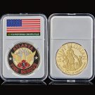 USA Atlanta Fire Rescue Patron Saint Of Firefighters Cross American Commem