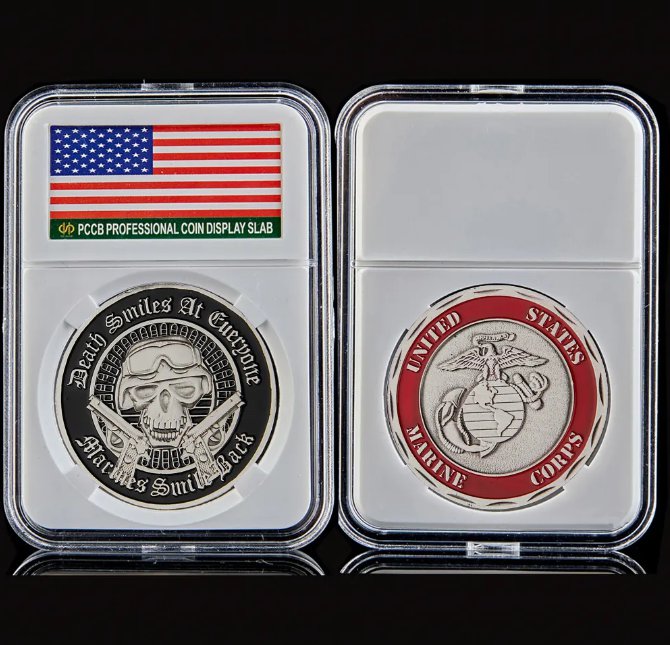 USA Skull Green Beret Challenge Coin Metal American Death Smile Patrotism Emblem Commem