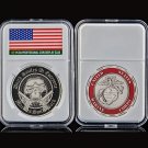 USA Skull Green Beret Challenge Coin Metal American Death Smile Patrotism Emblem Commem