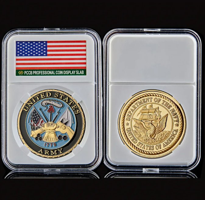USA 3D Metal Crafts Military Honor Award Souvenir Challenge Navy Military Coins Department