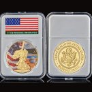 2017 Souvenir Coin USA World Famous Yellowstone National Park In God We Trust W/ Hard