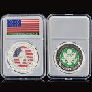 USA Soldier Veteran War Proudly Served Commemorartive Token Coin W/ Acrylic Box