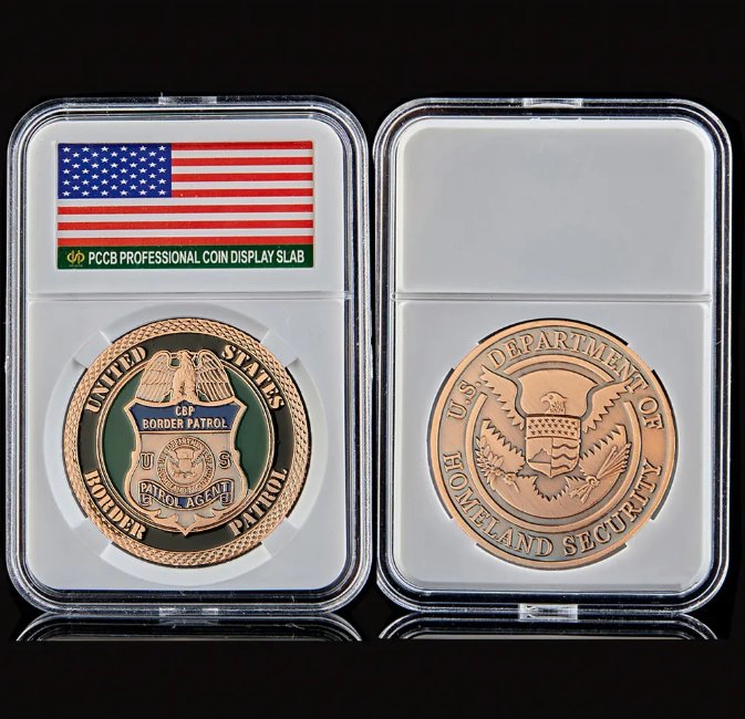 USA Value Military Challenge Bronze CBP Border Patrol Agent Department of Homeland