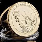 2001.9.11 Remember Attacks 1 World Trade Center Statue Of Liberty Godness Gold Coins