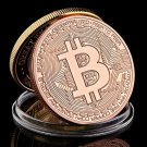 Bitcoin Souvenir Bronze Coin Collectible Art Gift Physical Commemorative