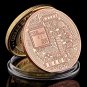 Bitcoin Souvenir Bronze Coin Collectible Art Gift Physical Commemorative