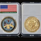 Navy The Department of The Navy USA Military Gold Coin Values Collection With Hard