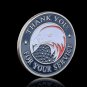 USA Your Nation Proudly Salutes You Military For Your Service Gold/Silver Plated Challenge Coin