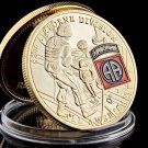 Gold Military USA Challenge Coins Custom Souvenir Coin 82nd Airborne Division United States